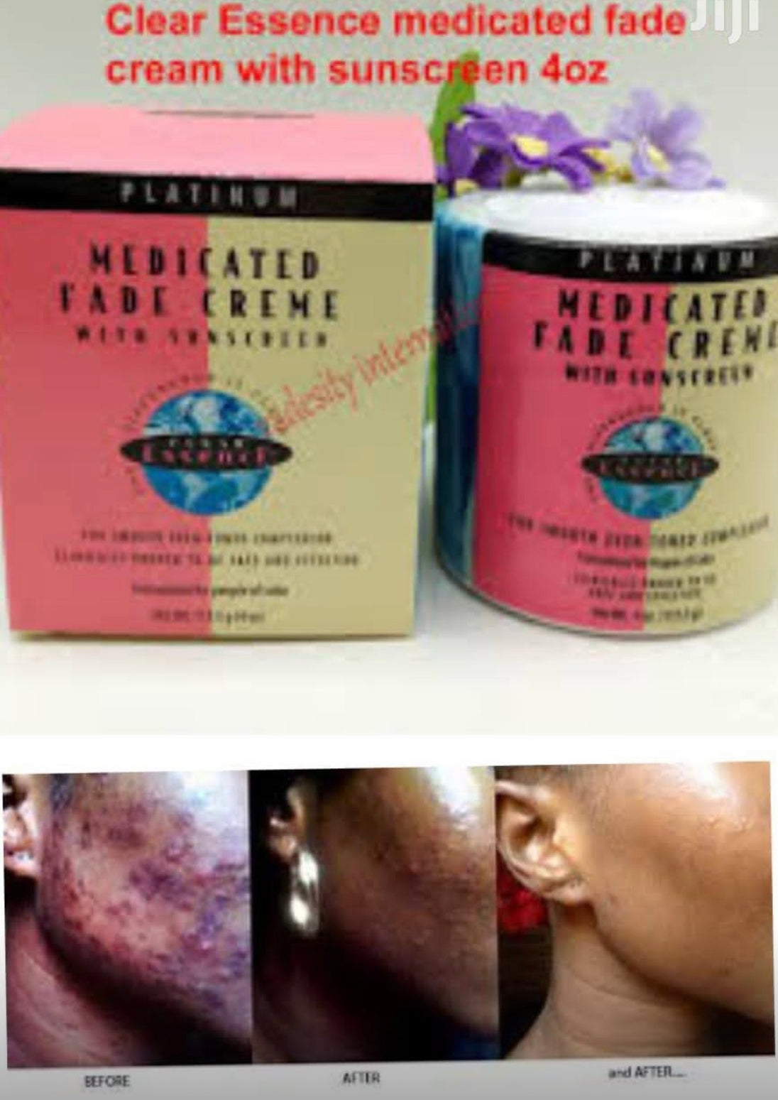 Clear Essence Platinum Skin Smoothing Jar Creme 4 oz / 113g Clear Essance