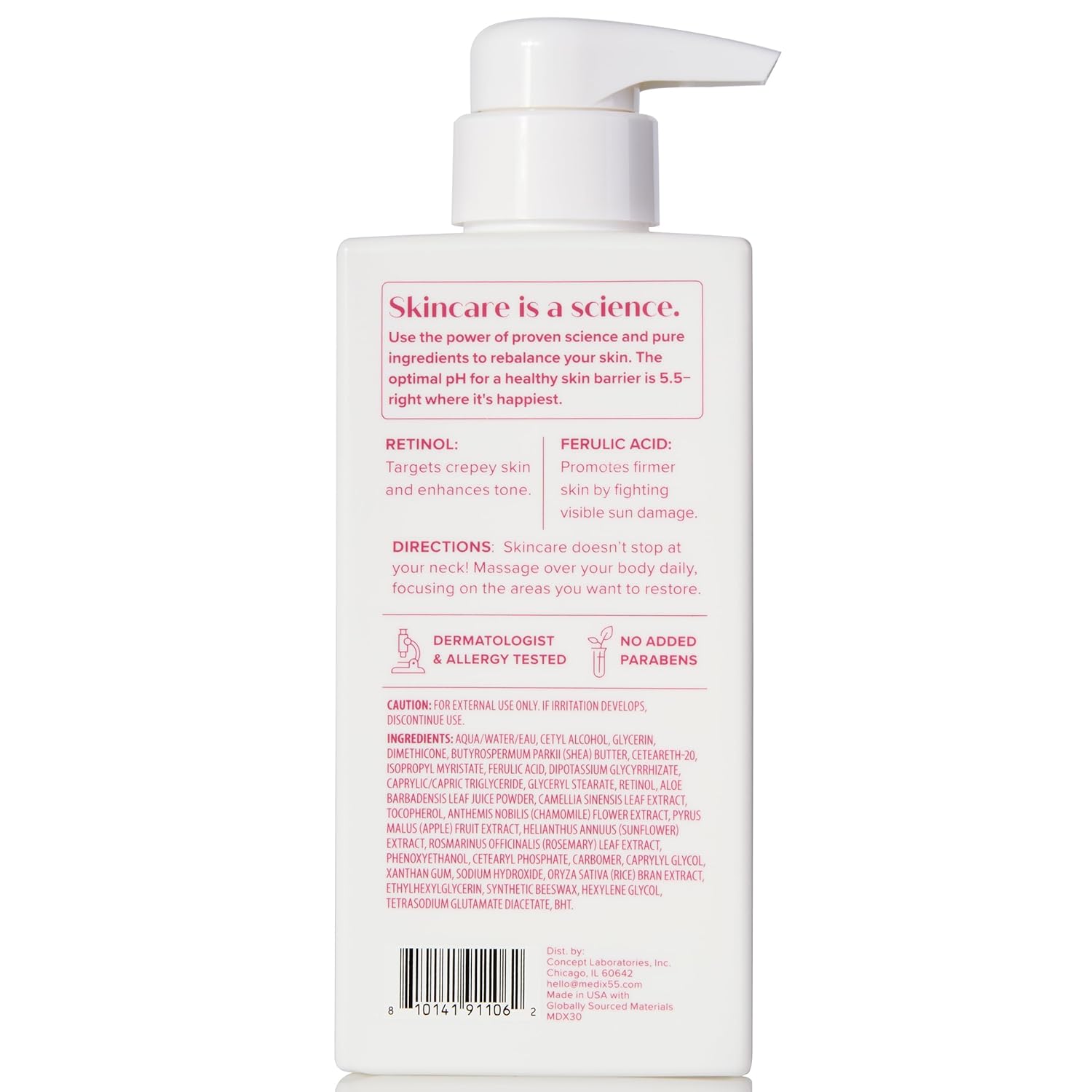 Medix 5.5 Fragrance Free Retinol Body Lotion