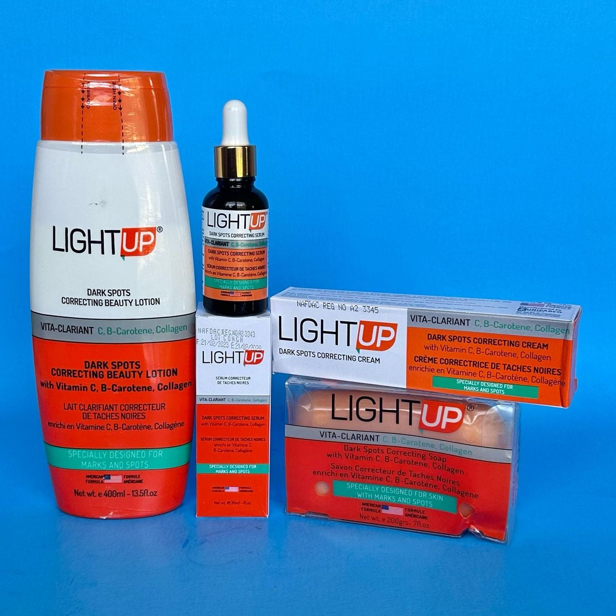 Light up skin care set
