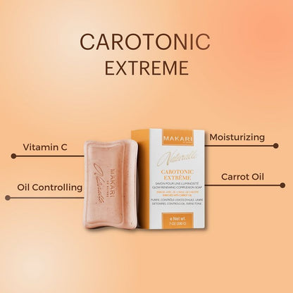 Makari Naruralle Carotonic Exfoliating Soap with Carrot Oil SPF15 7oz / 200 g Makari