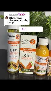 Effimax 5 Concentrated Clarifying Lotion Q10+ with papaya - carrot - Ginseng- Vitamin C INTENSE