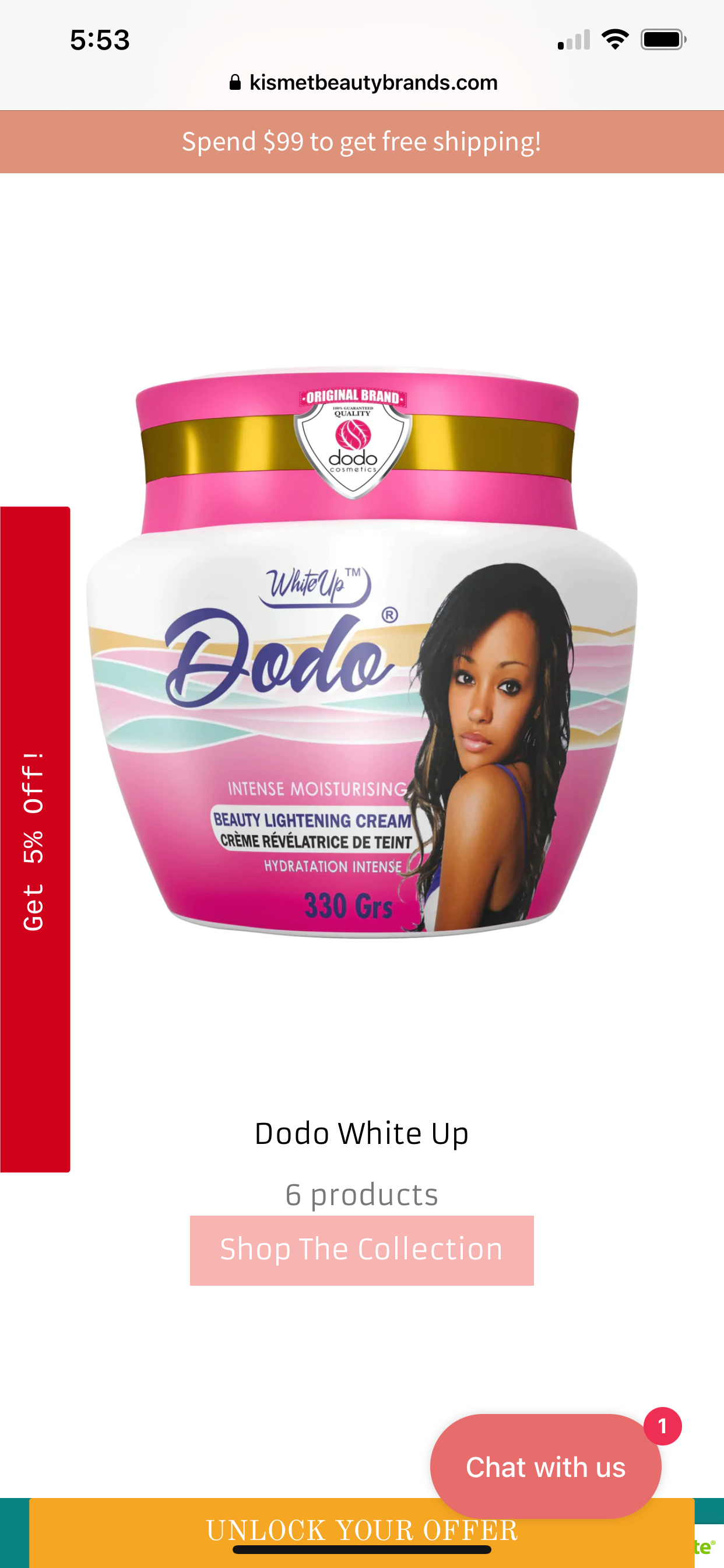 Dodo White Up BEAUTY LIGHTENING CREAM INTENSE MOSISTURISING 250ml. Dodo white up