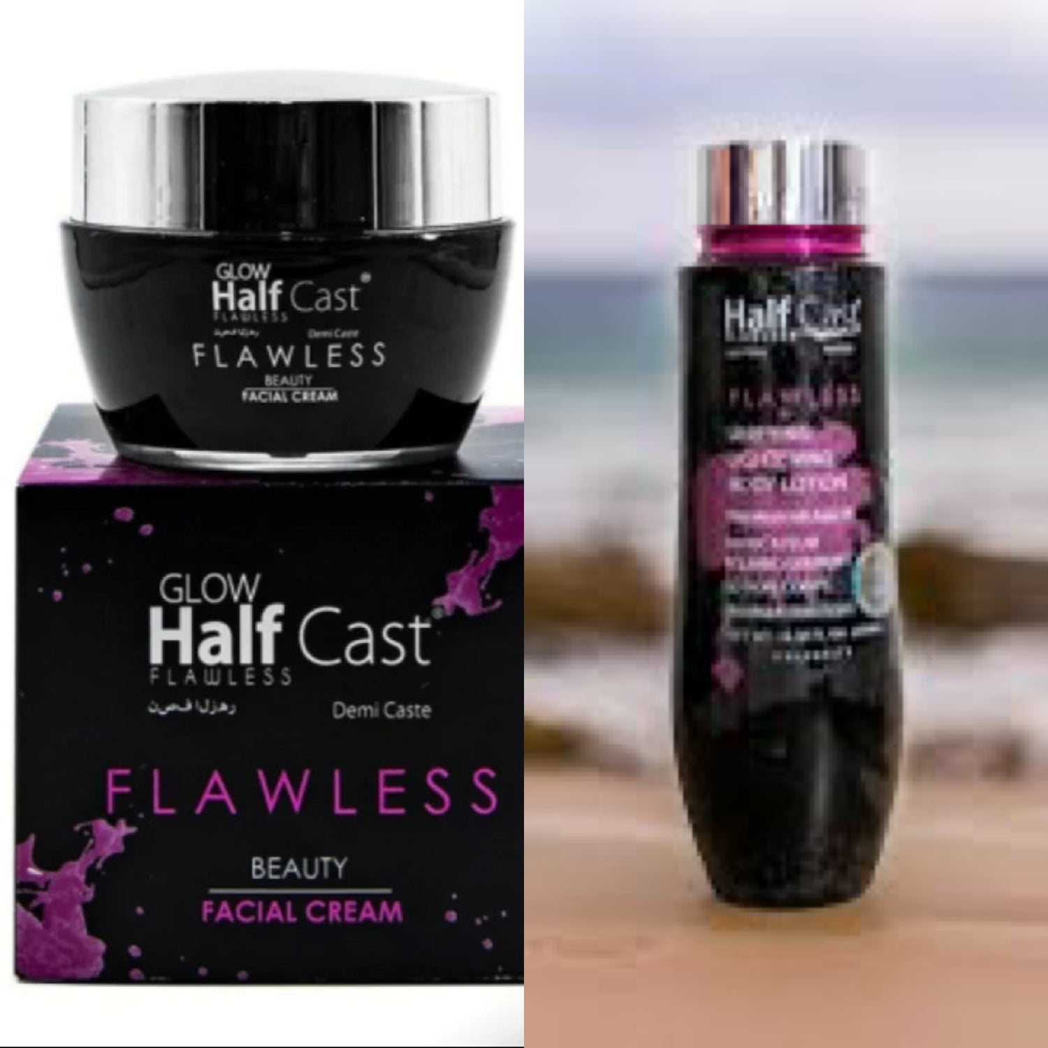 Half-Cast Flawless Tone-Evening Body Lotion – Ultimate 2-Pack