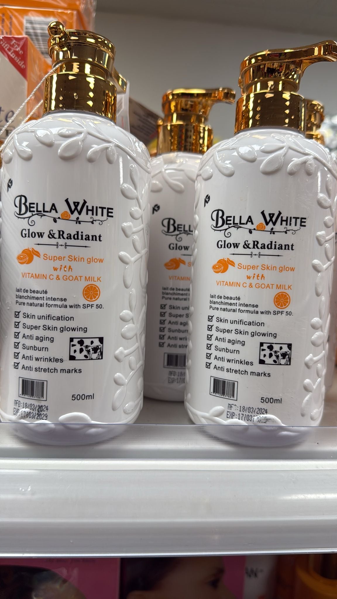 Bella white kojic white Body milk 500ml