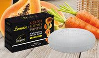 A3 Lemon+Carrot Honey Papaya Exfoliating White Soap 7.05oz/200g A3 Lemon