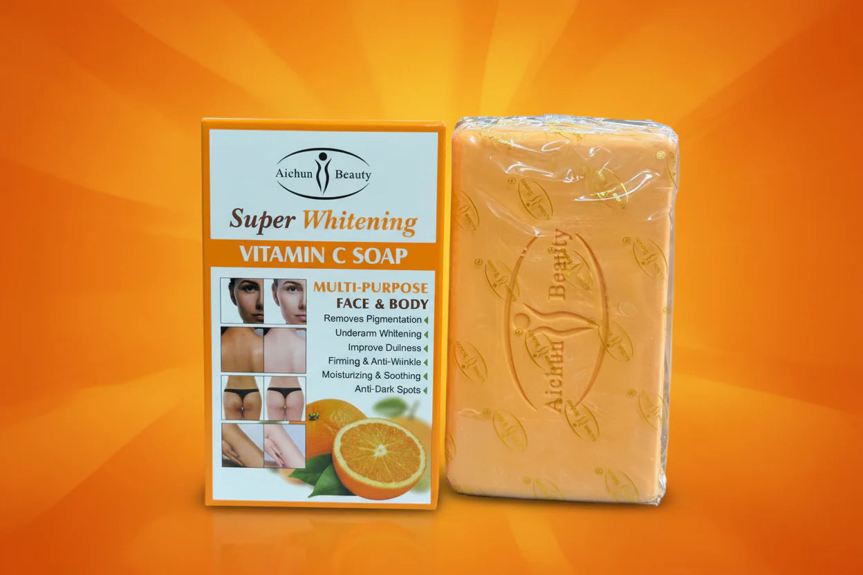 Aichun Beauty Vitamin C Soap – Face & Body Cleansing Bar 300 g