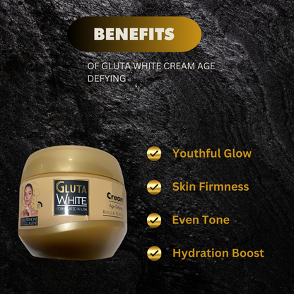 GLUTA WHITE  Age Defying Jar Cream 4.2oz / 125g