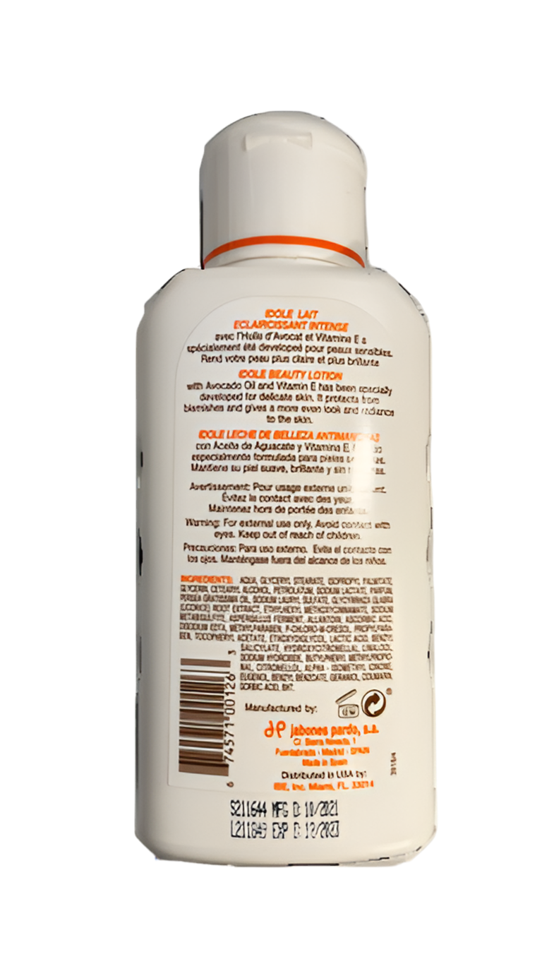 Idole Intense Beauty Lightening Lotion 8.5 oz - Kismet Beauty Brands