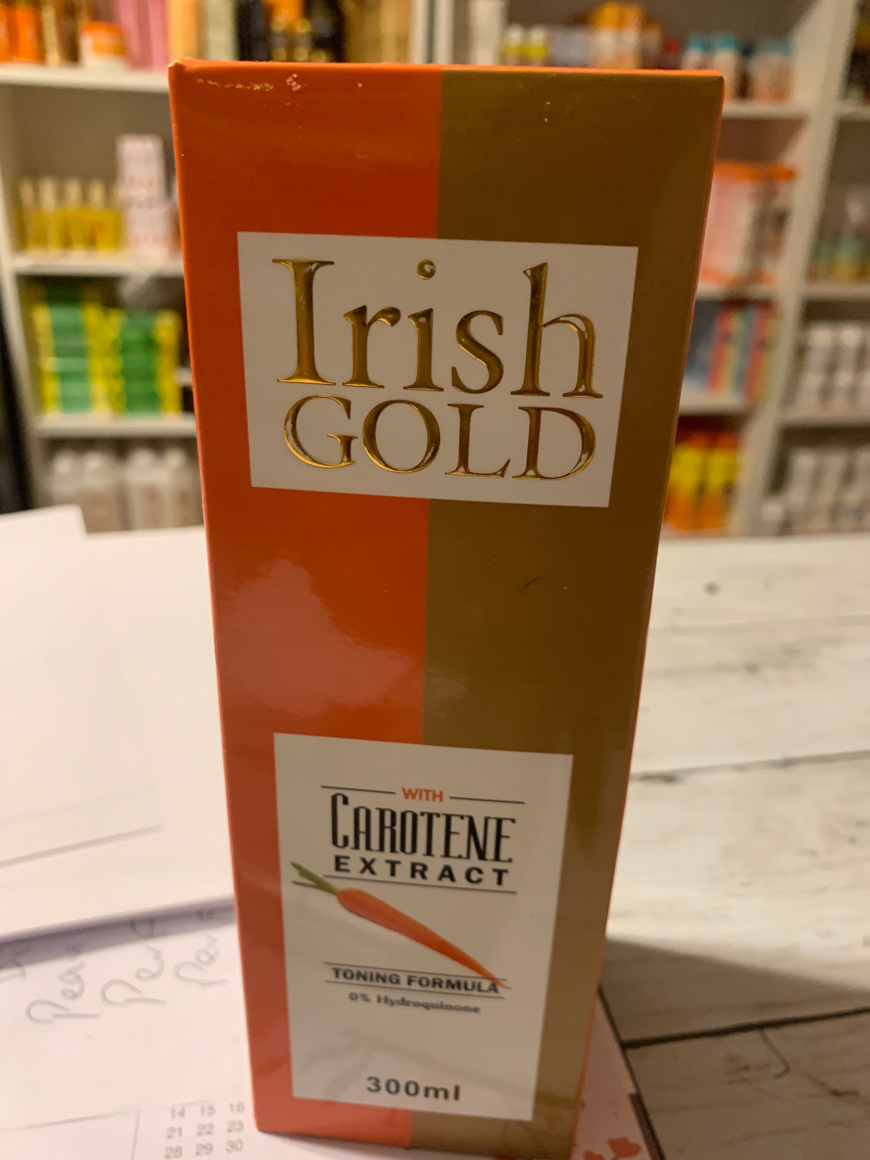 Irish gold with carotene extract brightening lotion