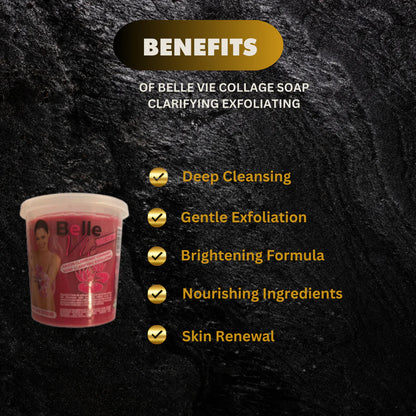 Belle Vie Collage Soap Clarifying Exfoliating 670g