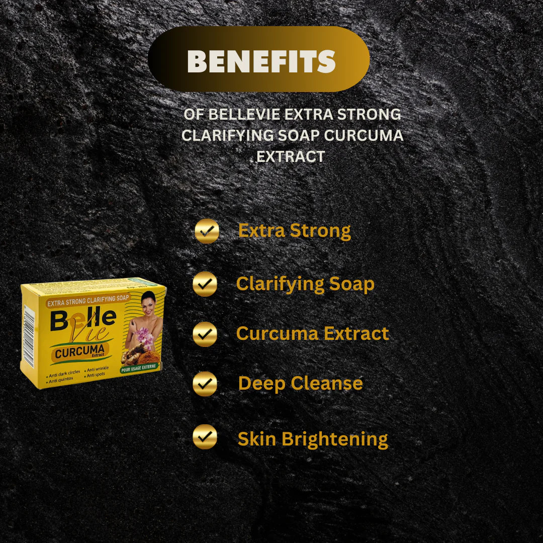 BELLEVIE EXTRA STRONG CLARIFYING SOAP CURCUMA EXTRACT 225G