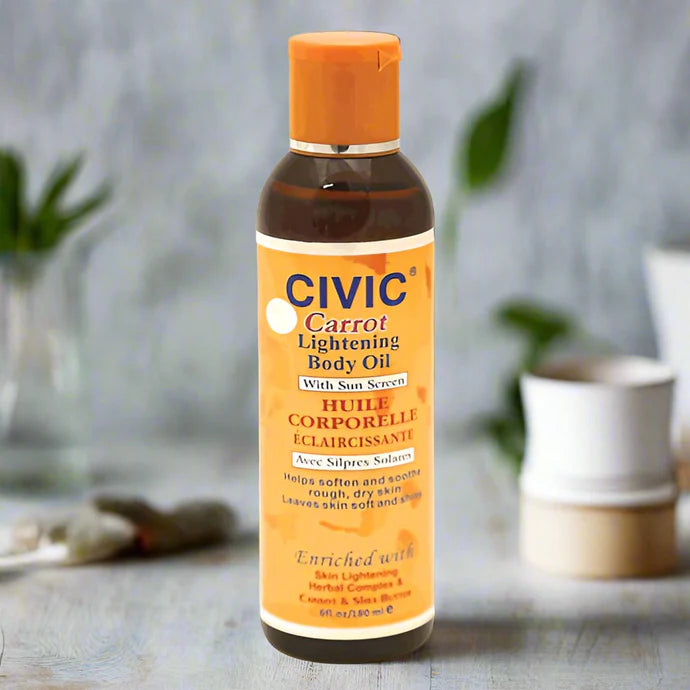 Civic Sun Screen Lightening Body Oil 6oz / 180ml