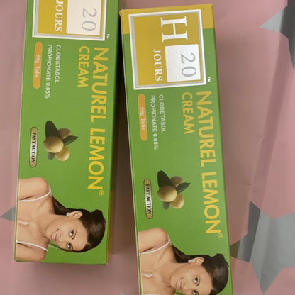 H20 Natural Lemon Cream 1.76 oz / 50 gr H20