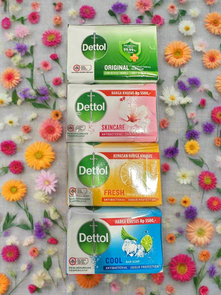 Dettol Anti-Bacterial Bar Soap, Fresh, 105 Gr / 3.7 Oz Pack Of 6