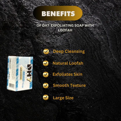 DH7 Lightening Exfoliating Soap with Loofah 8.75 oz