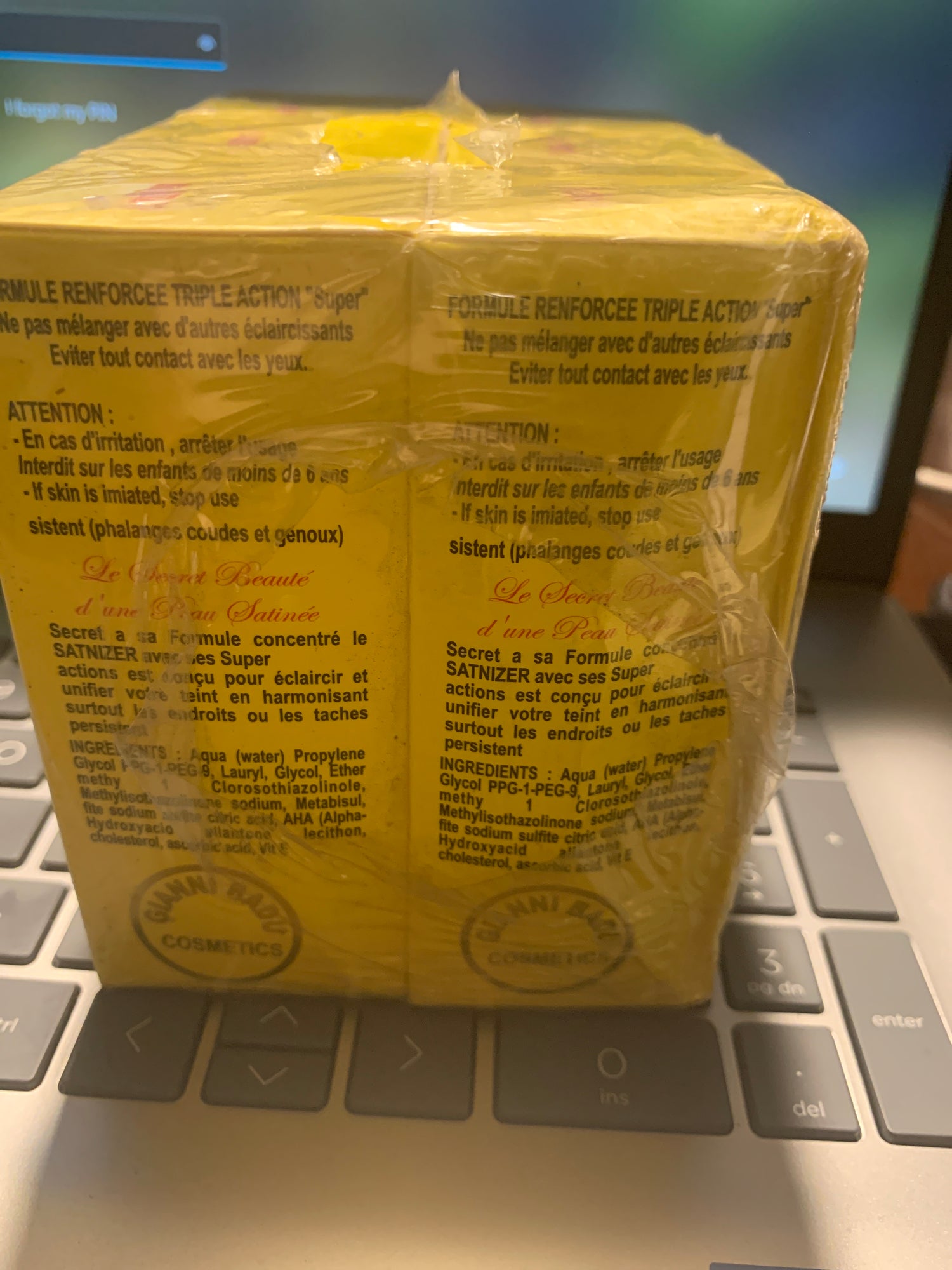 Portion white tripple action clears stretch mark fast visible results