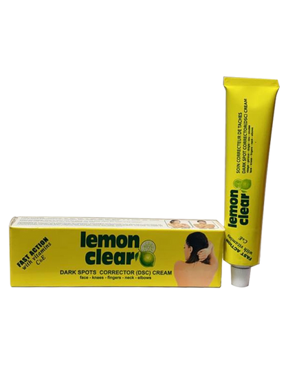 Lemon clear Dark Spot Corrector cream. Fast Action with Vitamins C&amp;E (Face, Knees, Neck, Elbows) (5 PACK) Lemon clear