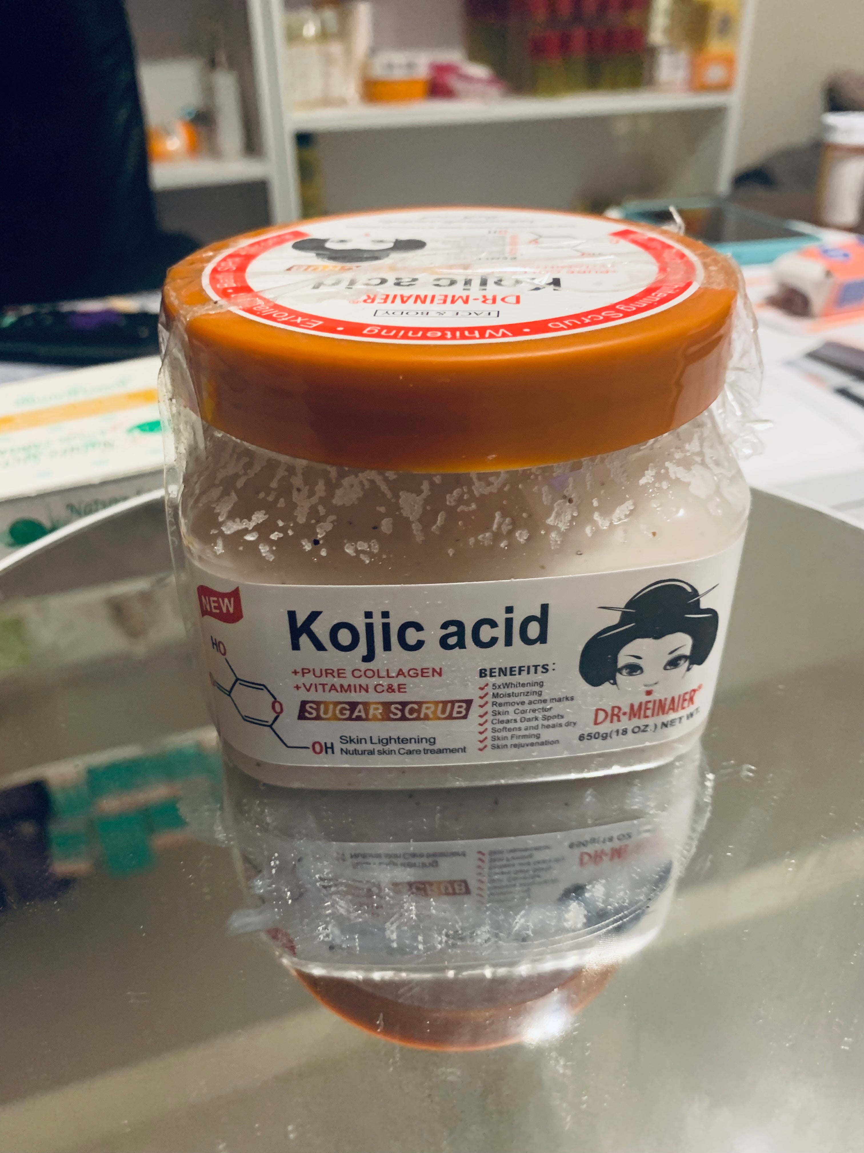 Kojic Acid Scrub | Dark Spot Corrector & Brightening Exfoliator for Even Skin Tone