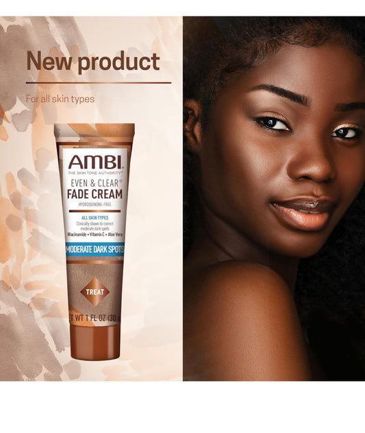 Ambi Even & Clear Fade Cream, Hyperpigmentation Treatment, Dark Spot Corrector.