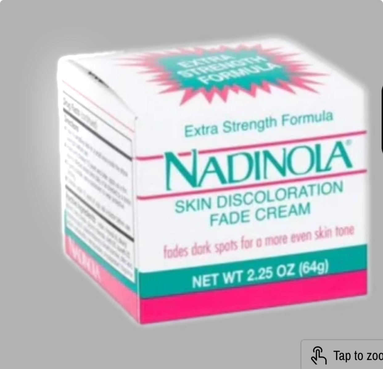 Nadinola Fade Cream with Niacinamide 2.25oz