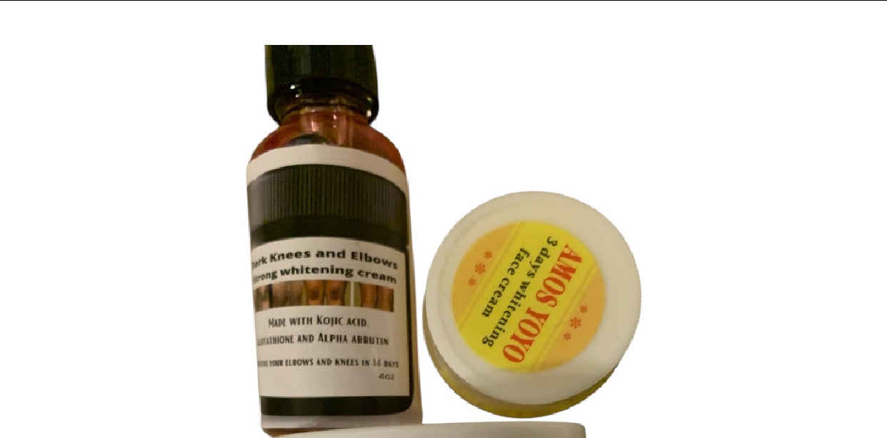 ADVANCED formula Dark Spot Corrector KIT– Fast-Action Brightening with Vitamins C & E for Face, Knees, Neck & Elbows