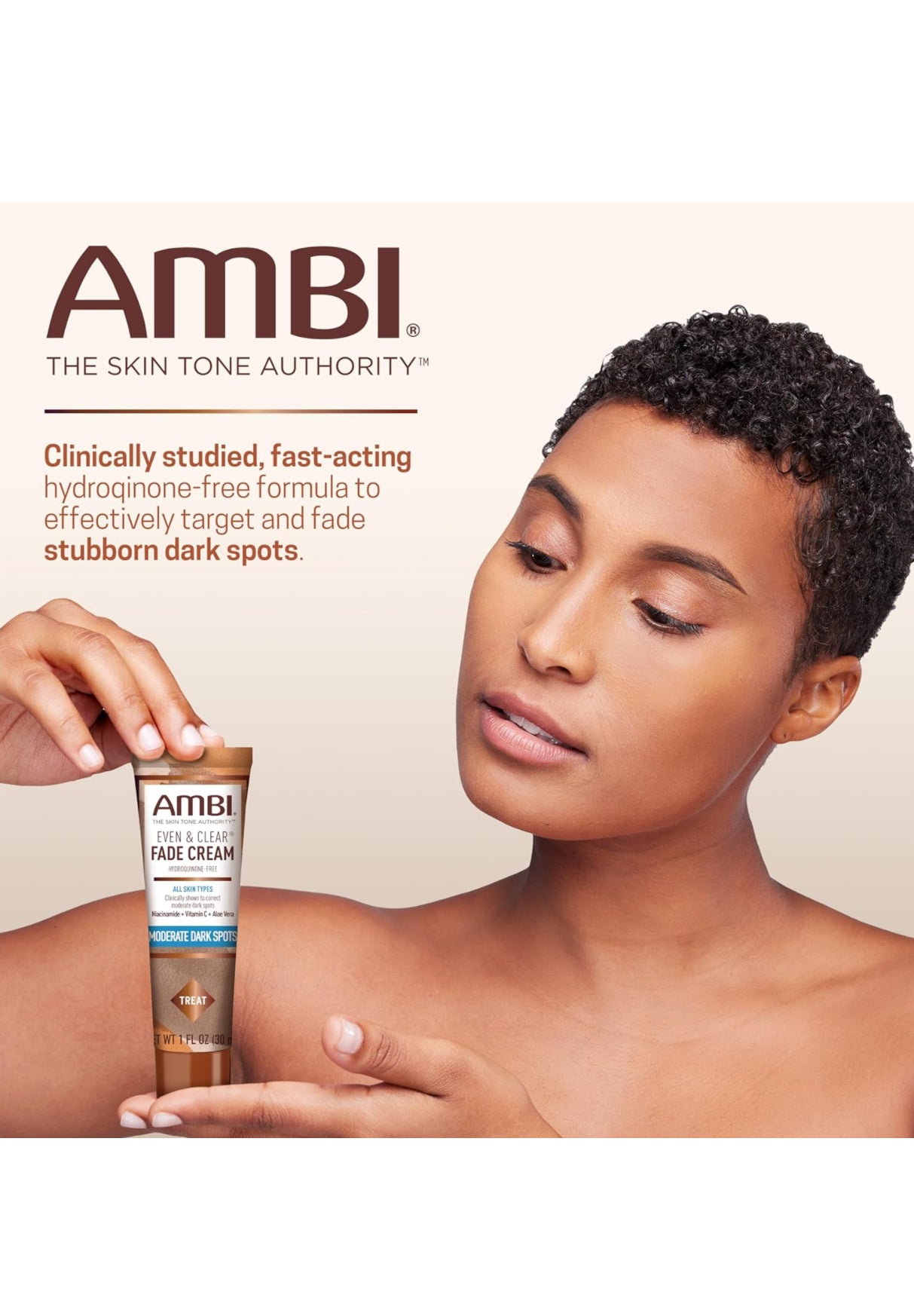 Ambi Even &amp; Clear Fade Cream, Hyperpigmentation Treatment, Dark Spot Corrector.