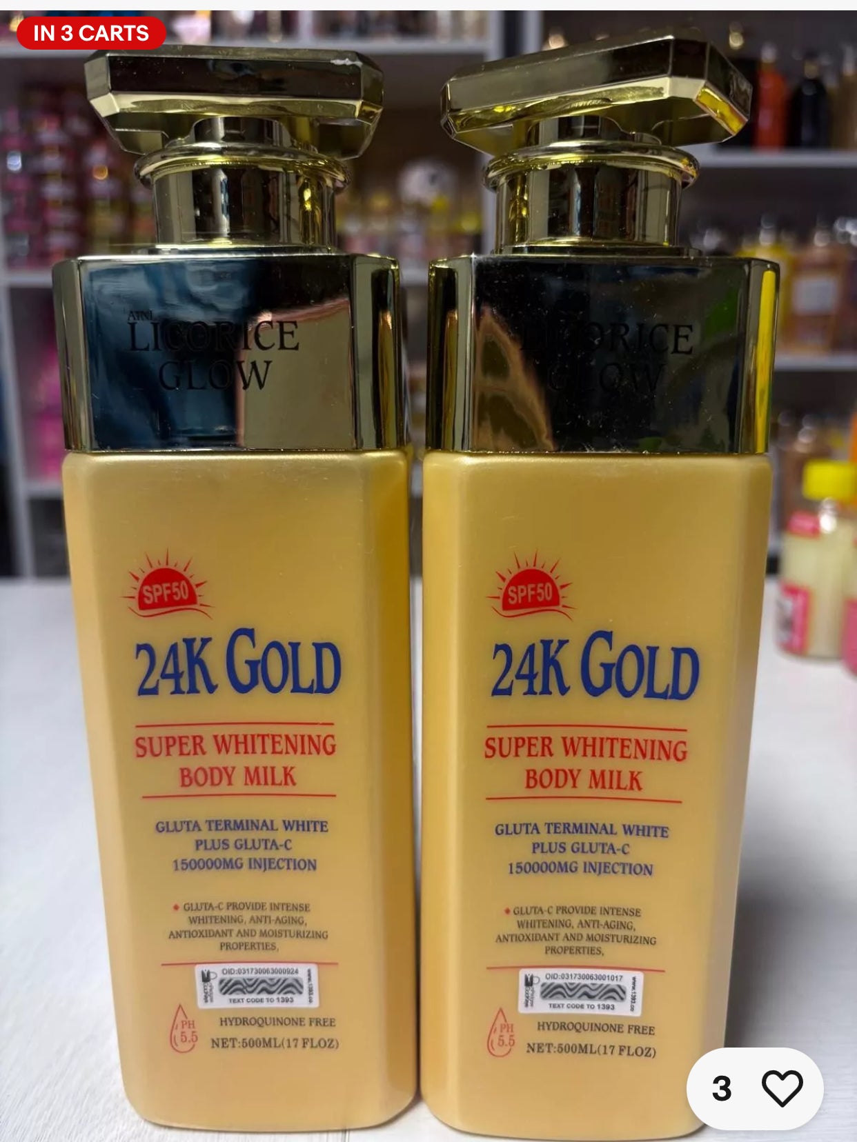💯 Original 24K Gold Arbutin Face & Body Corrector LOTION