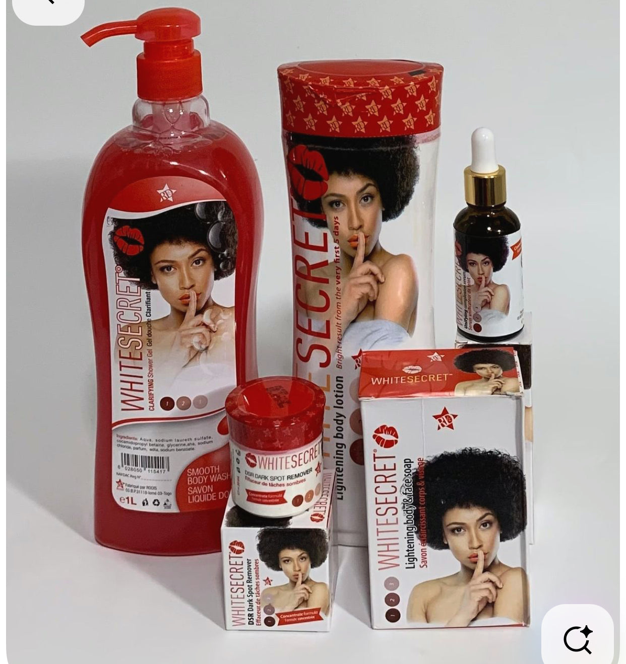 WHITE SECRET Lightening Body Lotion ULTIMATE SET (5 PCS)
