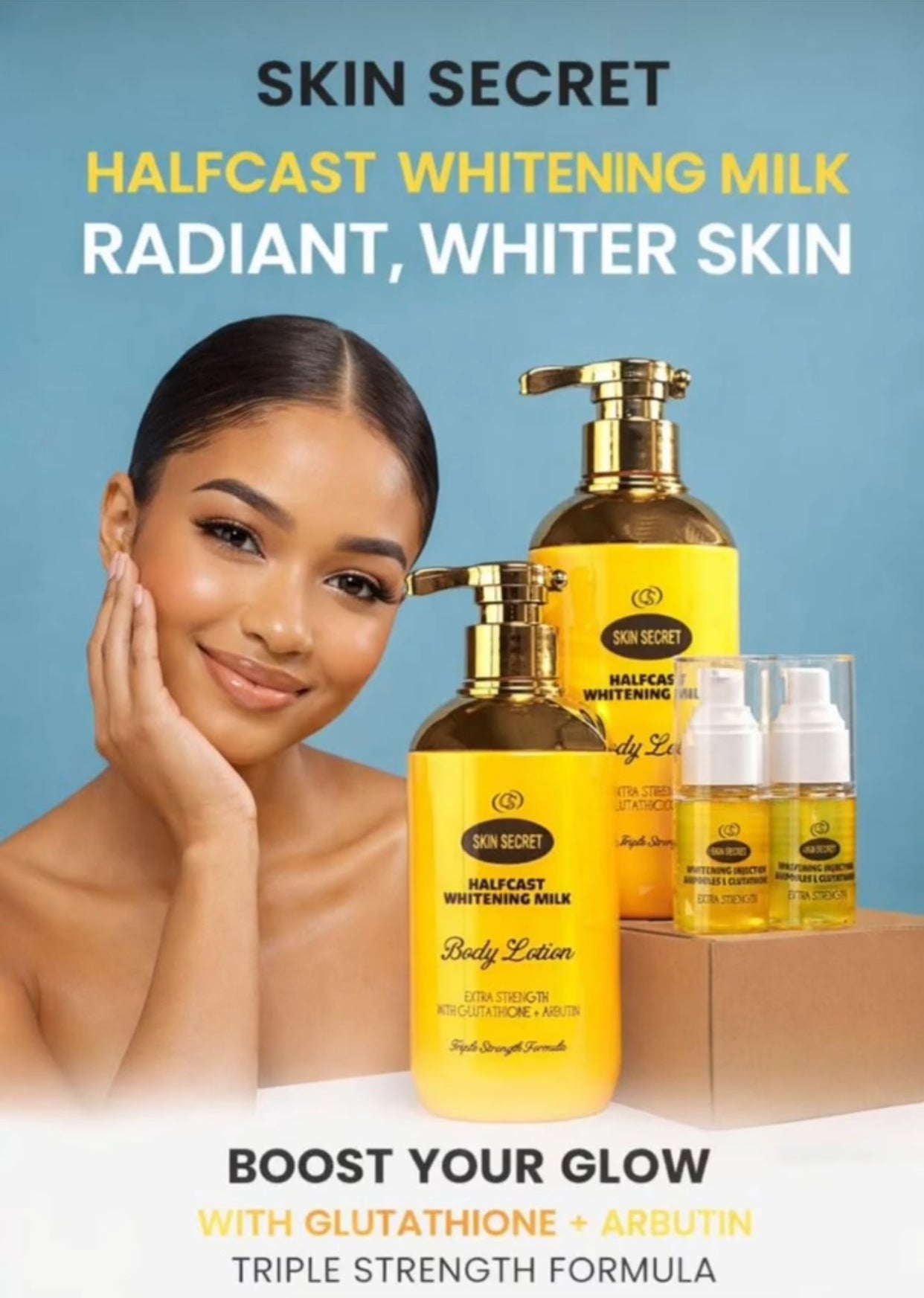 Skin Secret Halfcast Whitening Milk Body Lotion.