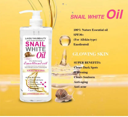 Veetgold active whitening SNAIL WHITE COLLAGEN EXTRACT Glowing Body oil 1000ml