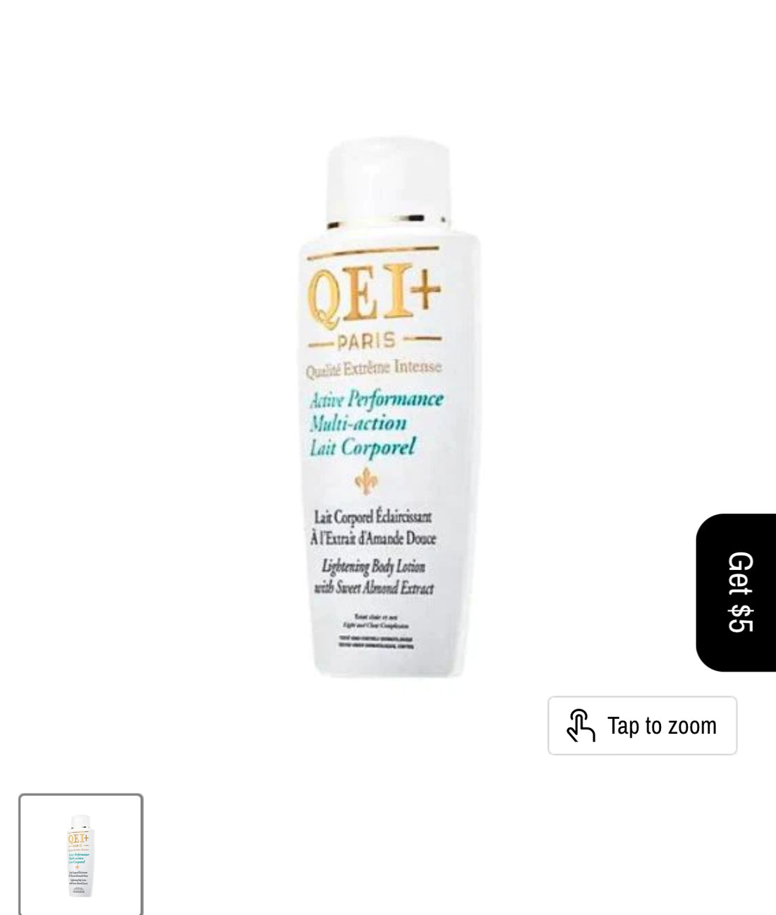 QEI+ Active Performance Multi Action Lightening Body Milk 16.5 oz Qei +