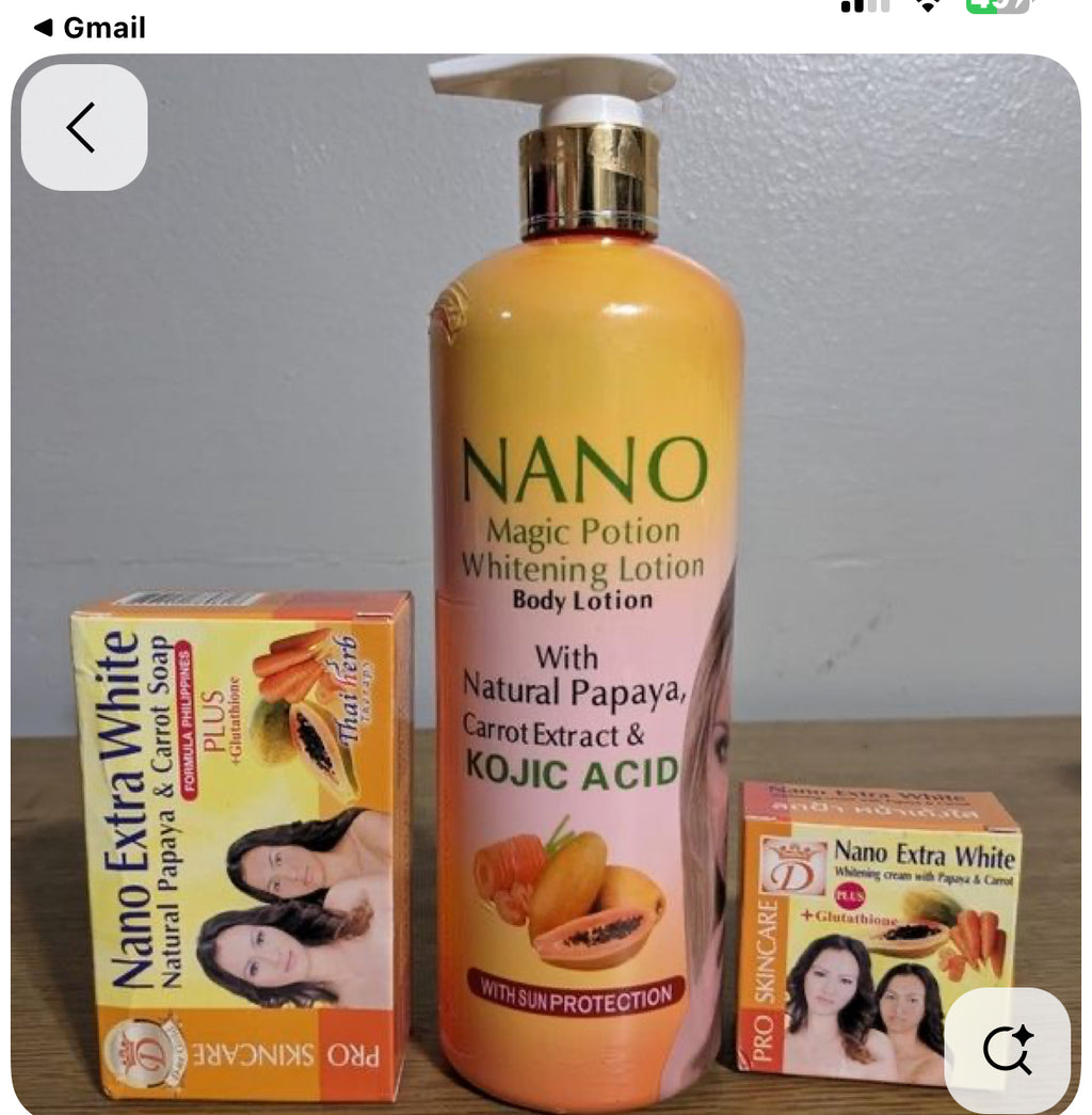 magic potion glutathione philippines NANO WHITENING BODY LOTION + FACE CREAM+ SOAP Watsons Love My Skin community favs Size:30ml/1oz