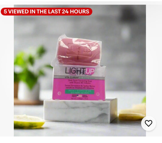 LIGHT UP(Pink / B3 Alpha - Arbutin) D.S.C Soap with Vitamin B3 7oz / 200g
