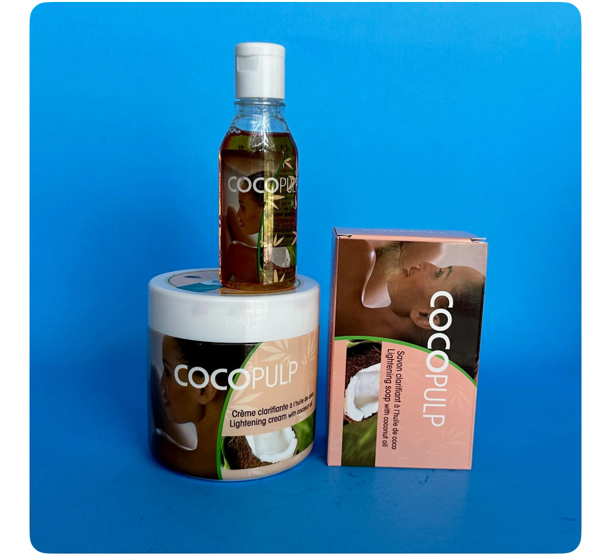 Cocopulp Dark Spot Corrector Set Fast Action with Vitamins C&amp;E (Face, Knees, Neck, Elbows)