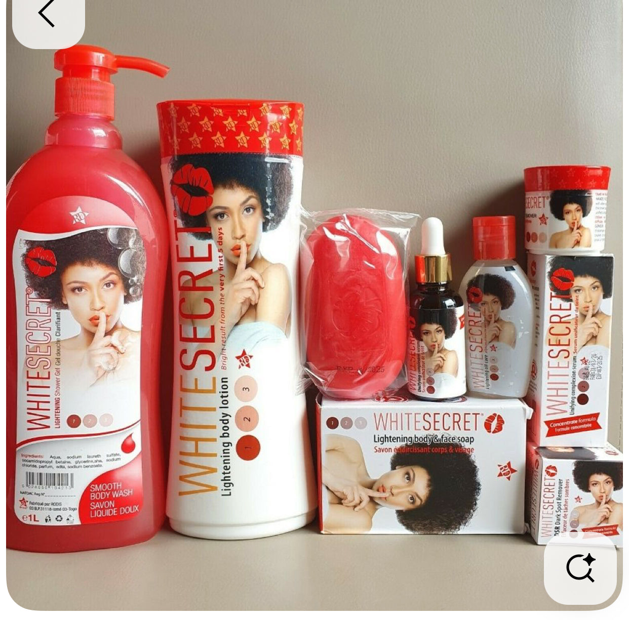 WHITE SECRET Lightening Body Lotion ULTIMATE SET (6 PCS)