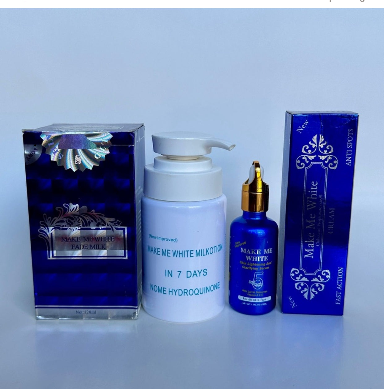 Make me white fast Action tube cream + serum + body lotion (3 PACK)
