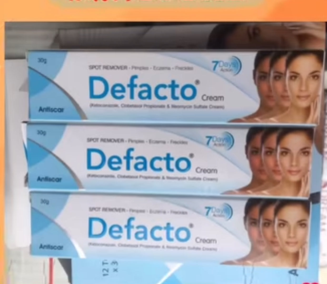 Defacto cream lightening &amp; spot removing cream (1 PACK)