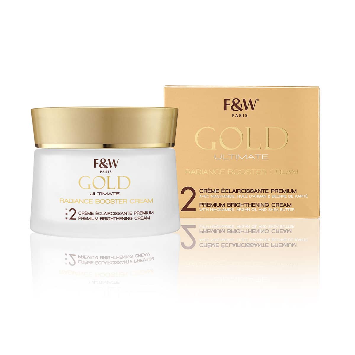 F&W Paris Gold Ultimate Radiance Booster Cream (Premium Brightening 180 Grm