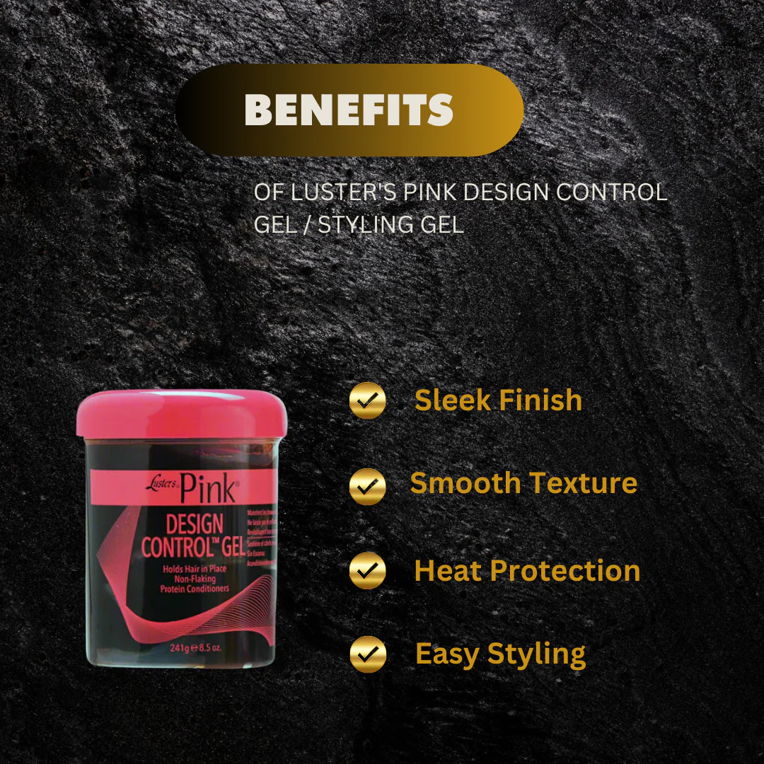 Luster's Pink Design Control Gel / Styling Gel 241 g