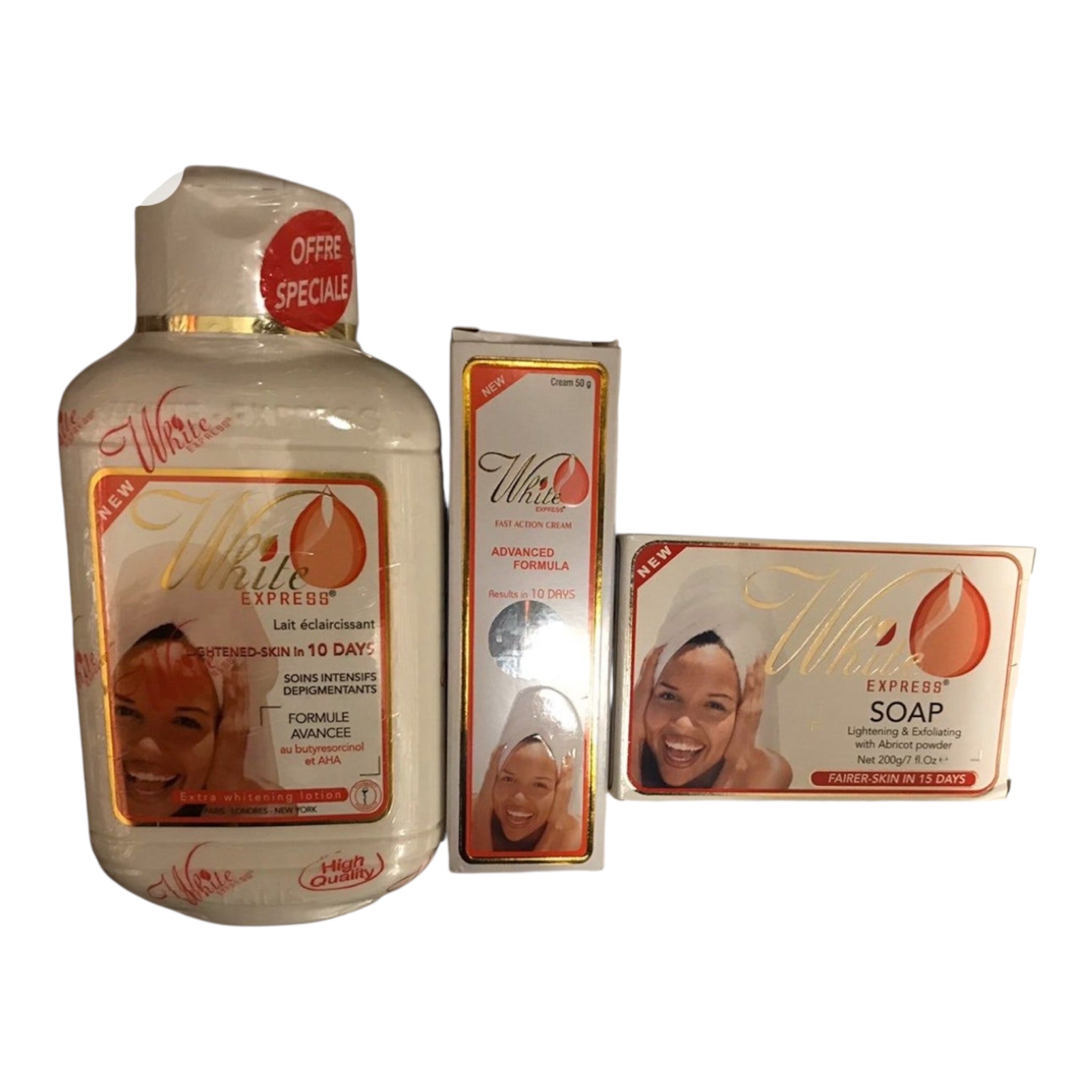 White Express Lightening Lotion-10 Days Ultimate SET (3 PACK)