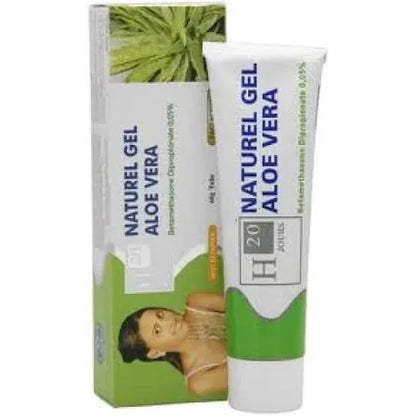 H20 Natural Aloe vera Tube Gel 2.00 oz / 60 g H20