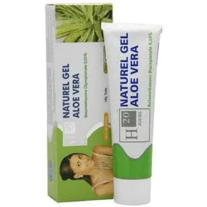 H20 Natural Aloe vera Tube Gel 2.00 oz / 60 g H20