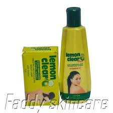 Lemon clear Dark Spot Corrector lotion. Fast Action with Vitamins C&E (Face, Knees, Neck, Elbows)