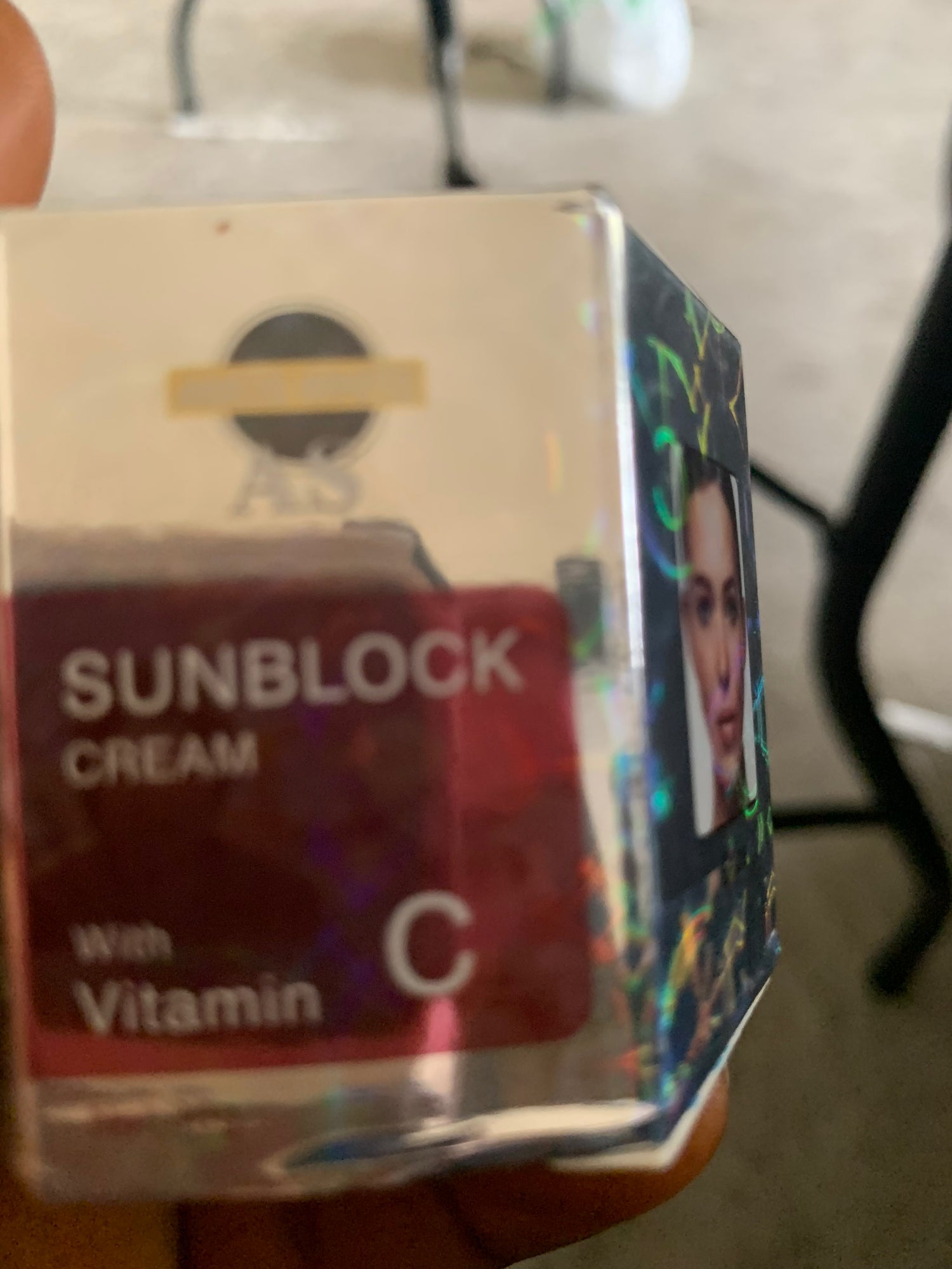 Amos white SUN BLOCK face cream (30g)