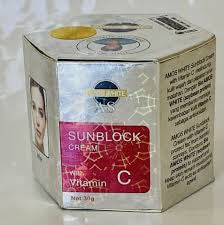 Amos white SUN BLOCK face cream (30g)