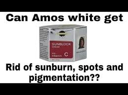 Amos white SUN BLOCK face cream (30g)