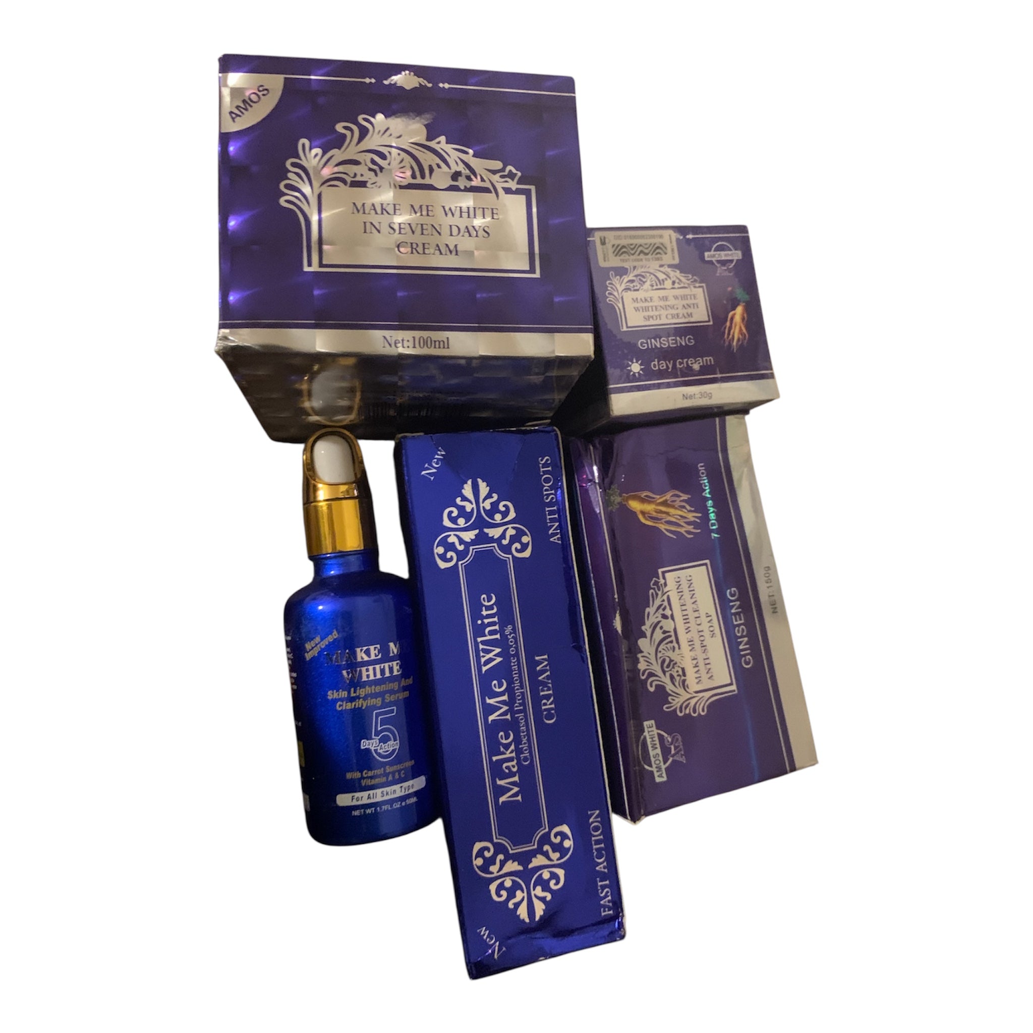 Make Me White Gold 2-in-1 Exclusive Whitenizer Age Renew.       5 PCS ULTIMATE SET