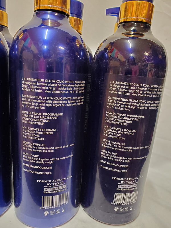 GLUTAHTHIONE INJECTION GLUTA KOJIC WHITE + ILLUMINATEUR WHITENING BATH Glutathione injection