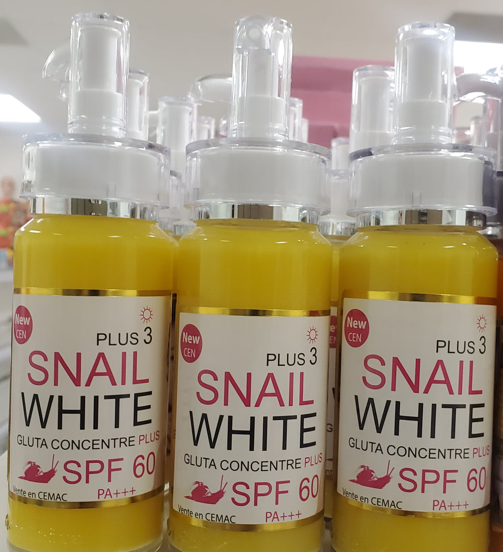 SNAIL WHITE GLUTA CINCENTRE PLUS SPF 60 Snail white