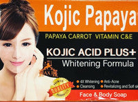 KOJIC Papaya Papaya Carrot Vit C&amp;E KOJIC ACID PLUS Whitening Formula Soap 4.5 oz / 135 gr